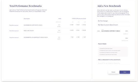 AdvisorEngine Benchmarking